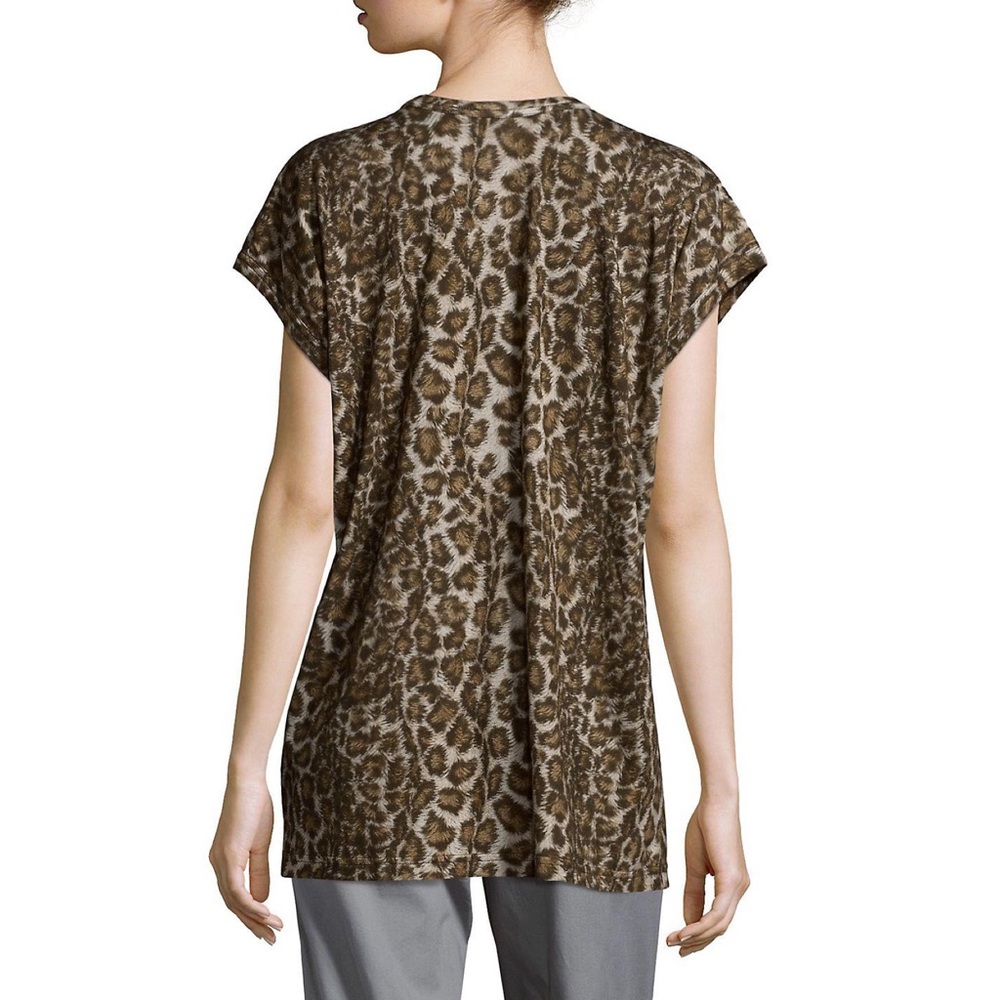 Helmut Lang Leopard Print Tee - image 2
